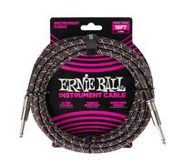 Ernie Ball Braided Instrument Cable Straight/Straight 18ft - Purple Python