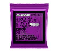 Ernie Ball Power Slinky Classic Rock n Roll Pure Nickel Wrap Electric Guitar Strings - 11-48 Gauge