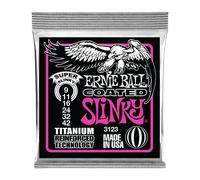 Ernie Ball Super Slinky Coated Titanium RPS Electric Guitar Strings - 9-42 Gauge