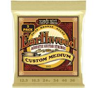 Ernie Ball Earthwood Custom Medium 80/20 Bronze Acoustic Guitar Strings 3-Pack
