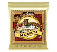 Ernie Ball Earthwood Medium 80/20 Bronze Acoustic Guitar Strings 3-Pack - 13-56 Gauge