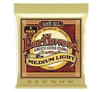 Ernie Ball Earthwood Medium Light 80/20 Bronze Acoustic Guitar Strings 3 Pack - 12-54 Gauge