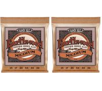 Ernie Ball Earthwood Medium Phosphor Bronze Acoustic Guitar Strings - 13-56 Gauge (Pack of 2)