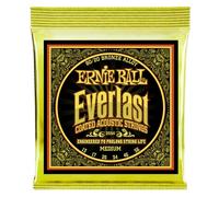 Ernie Ball Everlast Medium Coated 80/20 Bronze Acoustic Guitar Strings - 13-56 Gauge