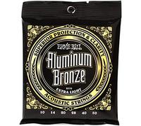 Ernie Ball Extra Light Aluminum Bronze Acoustic Guitar Strings - 10-50 Gauge