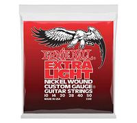 Ernie Ball Extra Light Nickel Wound w/ wound G Electric Guitar Strings - 10-50 Gauge