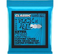 Ernie Ball Extra Slinky Classic Rock n Roll Pure Nickel Wrap Electric Guitar Strings - 8-38 Gauge