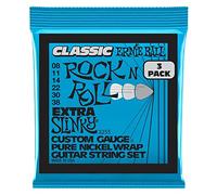 Ernie Ball Extra Slinky Classic Rock n Roll Pure Nickel Wrap Electric Guitar Strings - 8-38 Gauge