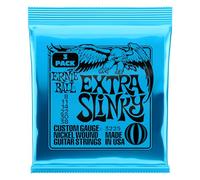 Ernie Ball Electric Guitar Strings Extra Slinky (3225) 8-38 Nickel Wound 3-Pack