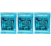 Ernie Ball Extra Slinky Nickel Wound Sets, .008 - .038, Bundle of 3 Sets
