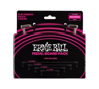 Ernie Ball Flat Ribbon Low Profile Patch Cable for Effects Pedals Multipack