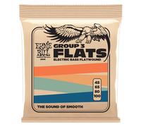 Ernie Ball FLATS Group 3 Flatwound 45-100 Bass Strings, Long Scale [P02806]
