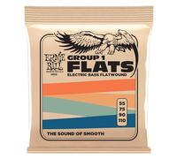 Ernie Ball Flatwound Group I Electric Bass Strings - 55-110 Gauge