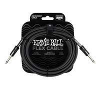 Ernie Ball Flex 20ft / 6m Black Straight Jack - Straight Jack Cable