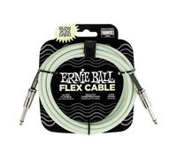 Ernie Ball Flex Guitar / Instrument Cable (Glow in the Dark, 10 ft, Straight/St…