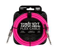 Ernie Ball Flex Guitar / Instrument Cable (Pink, 10 ft, Straight/Straight)