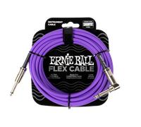 Ernie Ball Flex Instrument Cable Straight/Angle 20ft (6m) - Purple