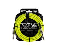 Ernie Ball Flex Instrument Cable Straight/Straight 20ft - Green