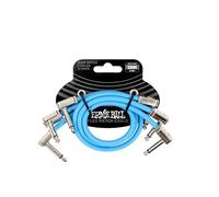 Ernie Ball Flex Patch Cable 12in - Blue - 3 Pack