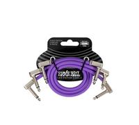 Ernie Ball Flex Patch Cable 12in - Purple - 3 Pack