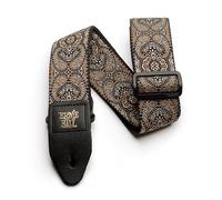 Ernie Ball Gold & Black Paisley Jacquard Guitar Strap