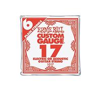 Ernie Ball Guitar String, Nickel, 0.017 Gauge, 6-Pack, For Electric and Acoustic Guitars
