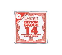 Ernie Ball Guitar Strings, Nickel Plain Single, .014 Gauge, 6-Pack