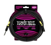 Ernie Ball Headphone Extension Cable, 1/4 to 3.5mm 20ft - Black