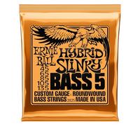 Ernie Ball Hybrid Slinky Nickel Wound 5-String Electric Bass Strings 45-135 Gauge