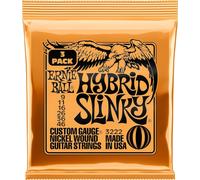 Ernie Ball Hybrid Slinky Nickel Wound Electric Guitar 3 Pack 9 - 46 Gauge
