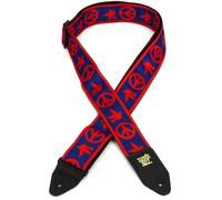 Ernie Ball Peace Love Dove Red/Blue Jacquard Guitar Strap