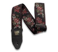 Ernie Ball Red Rose Jacquard Guitar Strap
