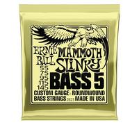 Ernie Ball Mammoth Slinky Nickel Wound 5-String Electric Bass Strings 55-145 Gauge