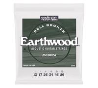 Ernie Ball Medium Earthwood Bell Bronze Acoustic Guitar Strings 13-56