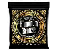 Ernie Ball Medium Light Aluminum Bronze Acoustic Guitar Strings - 12-54 Gauge