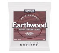 Ernie Ball Medium Light Earthwood Bell Bronze Acoustic Guitar Strings 12-54