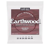Ernie Ball Medium Light Earthwood Bell Bronze Acoustic Guitar Strings 12-54