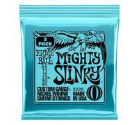 Ernie Ball Mighty Slinky Nickelwound Electric Guitar Strings 3-Pack 8.5-40 Gauge