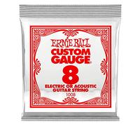 Ernie Ball Nickel Plain Single Guitar String .008 Gauge 6-Pack