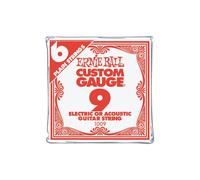 Ernie Ball Nickel Plain Single Guitar String .009 6-Pack