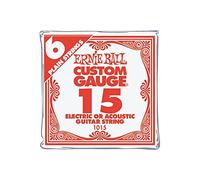Ernie Ball Nickel Plain Single Guitar String .015 Gauge 6-Pack