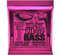 Ernie Ball P02854 Super Slinky Nickel Wound Short Scale Bass Strings - 45-100 G