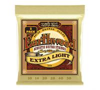 Ernie Ball P03006 Earthwood Phosphor Bronze Extra Light 10-50 (3 Set)