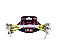 Ernie Ball P06052 6" Pancake Patch Cable 3 Pack White