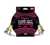 Ernie Ball P06075 1ft Patch Cable 3 Pack Black