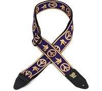 Ernie Ball Peace Love Dove Beige/Navy Blue Jacquard Guitar Strap