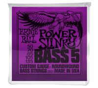 Ernie Ball Power Slinky 5-String 50-135 Nickel Bass Strings, Long Scale