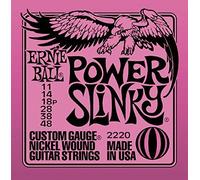 Ernie Ball Power Slinky Electric Guitar Strings 11-48 - includes 6 free Plectrums plectrums