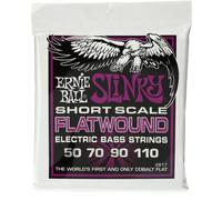 Ernie Ball Power Slinky Flatwound Short Scale Electric Bass Strings 50