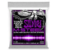 Ernie Ball Power Slinky M-Steel Electric Guitar Strings - 11-48 Gauge